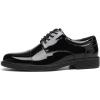 imageDECARSDZ Mens Classic Formal Oxford Laceup Patent Leather Tuxedo Wedding Business Dress ShoesBlack