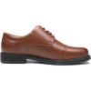 imageDECARSDZ Mens Classic Formal Oxford Laceup Patent Leather Tuxedo Wedding Business Dress ShoesBrownPu