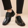 imageDECARSDZ Mens Classic Modern Formal Slip On Dress ShoesBalck025