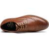 imageDECARSDZ Mens Classic Oxford Wingtip Modern Formal Lace Up Dress Shoes Wedding ShoeBrown041