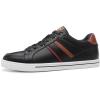 imageDECARSDZ Mens Fashion Dress Sneakers Classic Retro Casual Skate Shoes Breathable Sambas Walking Dress SneakerBlack