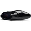 imageDECARSDZ Mens Faux Patent Leather Classic Laceup Formal Oxford Tuxedo Dress ShoesBlack