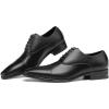 imageDECARSDZ Mens Faux Patent Leather Classic Laceup Formal Oxford Tuxedo Dress ShoesBlack1