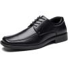 imageDECARSDZ Mens Classic Modern Formal Slip On Dress ShoesBalck025