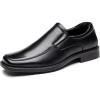imageDECARSDZ Mens Classic Modern Formal Slip On Dress ShoesBlack