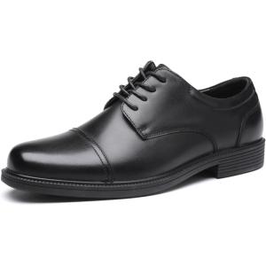 imageDECARSDZ Mens Classic Formal Oxford Laceup Patent Leather Tuxedo Wedding Business Dress ShoesBlackPu