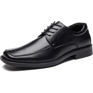 imageDECARSDZ Mens Classic Modern Formal Slip On Dress ShoesBalck025
