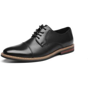 imageDECARSDZ Mens Classic Oxford Wingtip Modern Formal Lace Up Dress Shoes Wedding ShoeBlack042