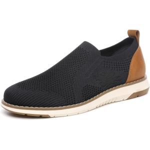 imageDECARSDZ Mens Loafers Casual Slip On Shoes Knit Mesh Fabric Shoe C021Blue
