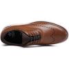imageDECARSDZ Mens Dress Casual Oxfords Shoes Laceup Fashion Shoes Brogue Shoes for MenBrown