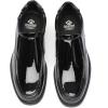 imageDECARSDZ Mens Faux Patent Leather Tuxedo Classic Formal Loafers Dress ShoesBlack