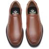 imageDECARSDZ Mens Faux Patent Leather Tuxedo Classic Formal Loafers Dress ShoesBrown