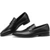 imageDECARSDZ Mens SlipOn Penny Loafer Casual Dress Shoes Black Wedding Formal Work Pointed Toe Men Tuxedo ShoesBlack36