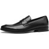 imageDECARSDZ Mens SlipOn Penny Loafer Casual Dress Shoes Black Wedding Formal Work Pointed Toe Men Tuxedo ShoesBlack36