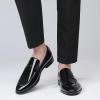 imageDECARSDZ Mens SlipOn Penny Loafer Casual Dress Shoes Black Wedding Formal Work Pointed Toe Men Tuxedo ShoesBlack46