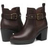 imageDECARSDZ Womens Ankle Boots Elastic SlipOn Chunky Heel Platform Fashion Booties ShoesBrown