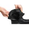 imageDECARSDZ Womens Fashion Black Ankle Boots Combat Motorcycle Lace Up BootiesBlack