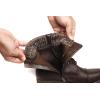 imageDECARSDZ Womens Fashion Black Ankle Boots Combat Motorcycle Lace Up BootiesBrown