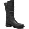 imageDECARSDZ Womens Fashion Mid Calf Black Boots For Women Dress Boot With Chunky Low Heel Style Zipper Comfort BootiesBlack