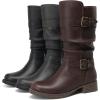 imageDECARSDZ Womens Fashion Mid Calf Black Boots For Women Dress Boot With Chunky Low Heel Style Zipper Comfort BootiesBrown