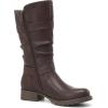 imageDECARSDZ Womens Fashion Mid Calf Black Boots For Women Dress Boot With Chunky Low Heel Style Zipper Comfort BootiesBrown