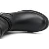 imageDECARSDZ Womens Fashion Mid Calf Black Boots For Women Dress Boot With Chunky Low Heel Style Zipper Comfort BootiesGrey