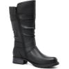 imageDECARSDZ Womens Fashion Mid Calf Black Boots For Women Dress Boot With Chunky Low Heel Style Zipper Comfort BootiesGrey