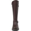 imageDECARSDZ Womens KneeHigh Boots Fashion Riding Booite Metal Buckle Calf BootBrown