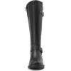 imageDECARSDZ Womens KneeHigh Boots Fashion Riding Booite Metal Buckle Calf BootGrey