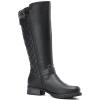 imageDECARSDZ Womens KneeHigh Boots Fashion Riding Booite Metal Buckle Calf BootGrey