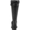 imageDECARSDZ Womens KneeHigh Boots Fashion Riding Booite Metal Buckle Calf BootGrey