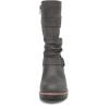 imageDECARSDZ Womens MidCalf Boots Fashion Classic Comfy Biker Motorcycle Riding Low Heel Dress Boot ShoesGrey