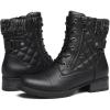 imageDECARSDZ Womens Fashion Black Ankle Boots Combat Motorcycle Lace Up BootiesBlack