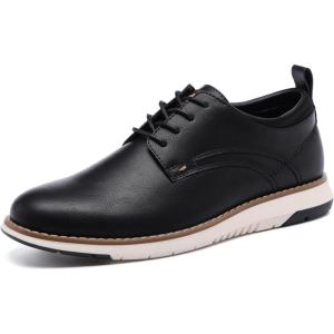 imageDECARSDZ Mens Dress Shoes Casual Oxford Shoes Business Formal Derby Sneakers Walking ShoeBlack2