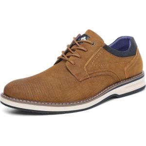 imageDECARSDZ Mens Dress Shoes Casual Oxford Shoes Business Formal Shoes Use for Business Social Gatherings Wedding TravelBrown