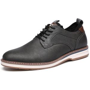 imageDECARSDZ Mens Dress Shoes Casual Oxford Shoes Business Formal Shoes Use for Business Social Gatherings Wedding TravelGrey