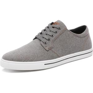 imageDECARSDZ Mens Fashion Dress Sneakers Comfortable Casual Skate Shoe Walking Oxford ShoesGrey