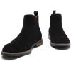 imageDECARSDZ Mens Chelsea Boots Casual Classic Comfy SlipOn Suede Chukka Mens Ankle BootBlack1029