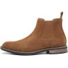 imageDECARSDZ Mens Chelsea Boots Casual Classic Comfy SlipOn Suede Chukka Mens Ankle BootBrown1029