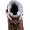 imageDECARSDZ Mens Fashion Laceup Casual Chukka Boots for Men Zipper BootBrownfur