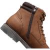imageDECARSDZ Mens Fashion Laceup Casual Chukka Boots for Men Zipper BootBrownfur