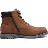 imageDECARSDZ Mens Fashion Laceup Casual Chukka Boots for Men Zipper BootBrownfur