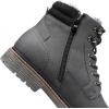 imageDECARSDZ Mens Fashion Laceup Casual Chukka Boots for Men Zipper BootGreyfur