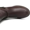 imageDECARSDZ Womens MidCalf Boots Fall Low Heel Fashion Ladies Combat Motorcycle BootsBrown
