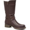 imageDECARSDZ Womens MidCalf Boots Fall Low Heel Fashion Ladies Combat Motorcycle BootsBrown