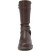 imageDECARSDZ Womens MidCalf Boots Fall Low Heel Fashion Ladies Combat Motorcycle BootsBrown
