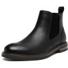 imageDECARSDZ Mens Chelsea Boots Casual Classic Comfy SlipOn Suede Chukka Mens Ankle BootBlack1028