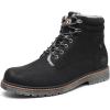 imageDECARSDZ Mens Fashion Laceup Casual Chukka Boots for Men Zipper BootBlackfur