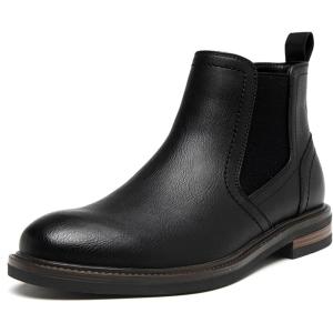 imageDECARSDZ Mens Chelsea Boots Casual Classic Comfy SlipOn Suede Chukka Mens Ankle BootBlack1028