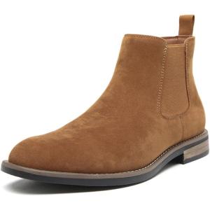 imageDECARSDZ Mens Chelsea Boots Casual Classic Comfy SlipOn Suede Chukka Mens Ankle BootBrown1029